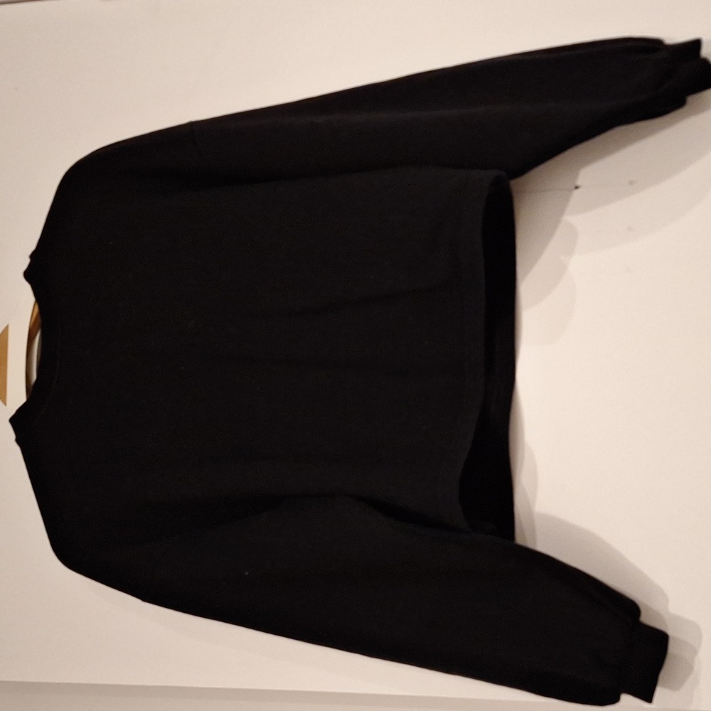KOTN Black Sweatshirt With Slight Balloon Sleeves